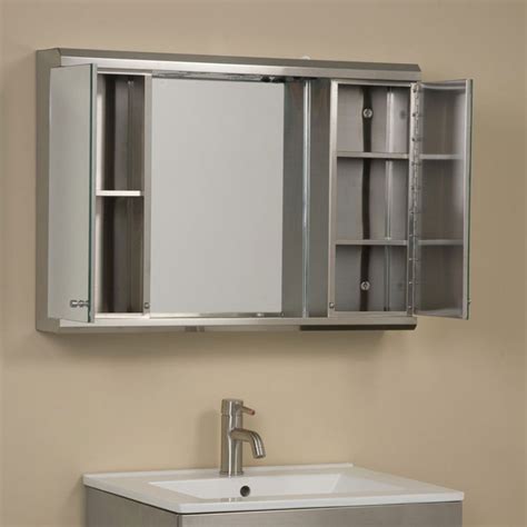 60 inch stainless steel medicine cabinet|bathroom wall medicine cabinet recessed.